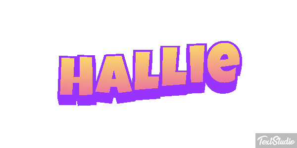 Hallie Text effect