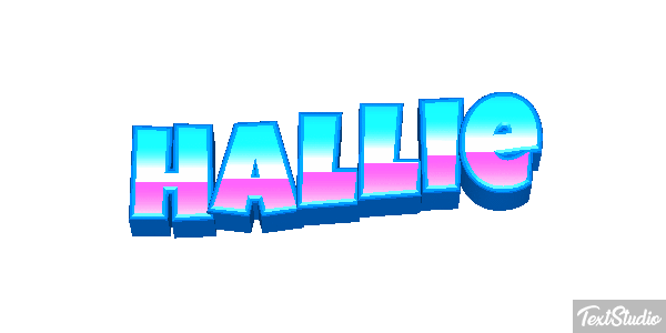 Hallie Text effect