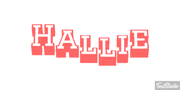 Hallie Text effect