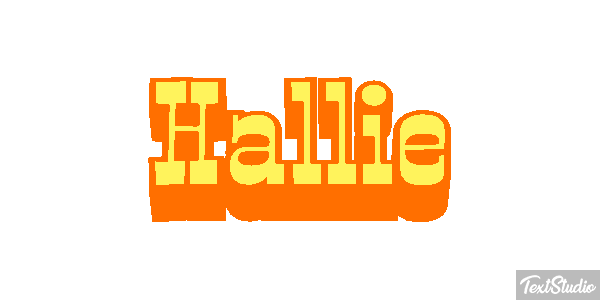 Hallie Text effect