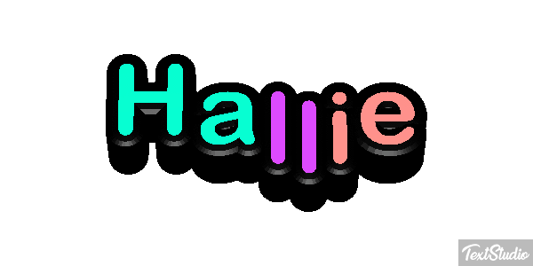 Hallie Text effect