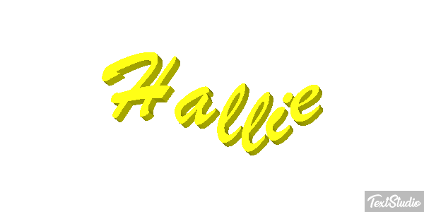 Hallie Text effect
