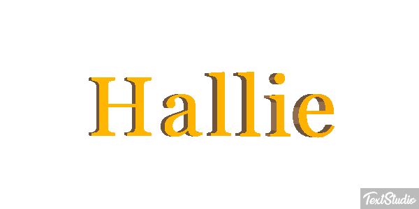 Hallie Text effect