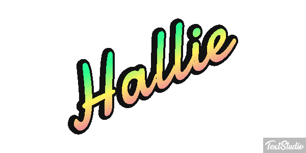 Hallie Text effect