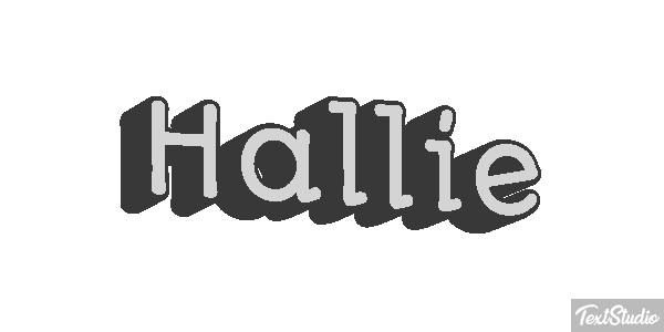 Hallie Text effect