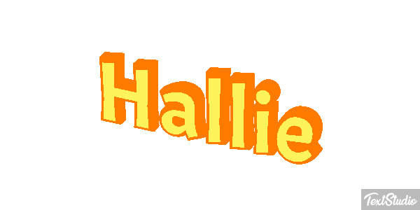 Hallie Text effect