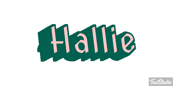 Hallie Text effect