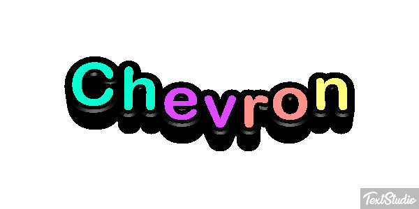 Chevron Effetto testo