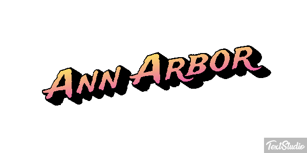 Ann Arbor Texteffekt