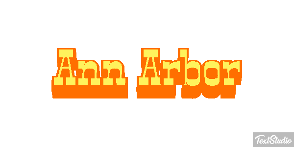 Ann Arbor Texteffekt