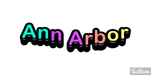 Ann Arbor Texteffekt
