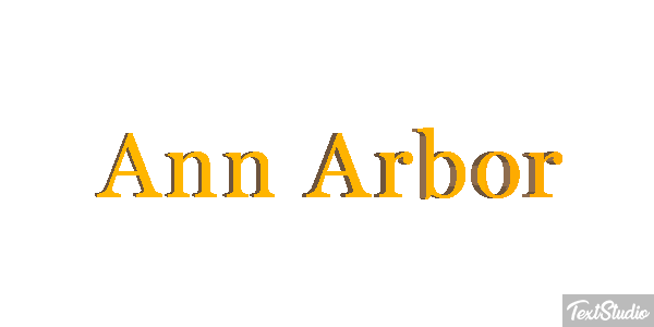 Ann Arbor Texteffekt