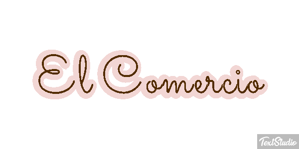 El Comercio テキスト効果