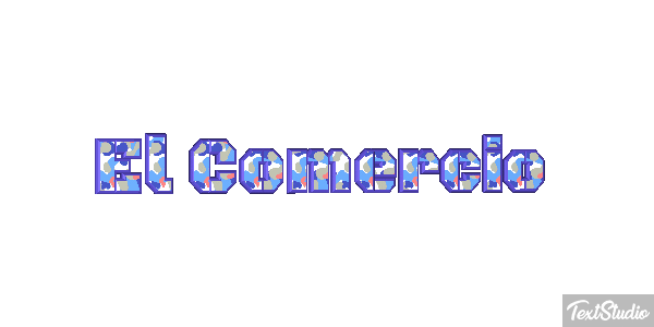 El Comercio テキスト効果