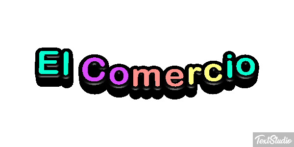 El Comercio テキスト効果