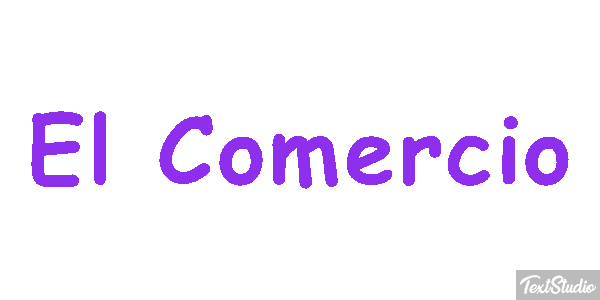 El Comercio テキスト効果