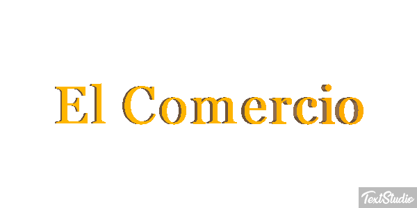 El Comercio テキスト効果