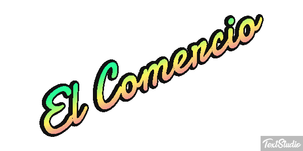 El Comercio テキスト効果