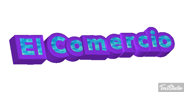 El Comercio テキスト効果
