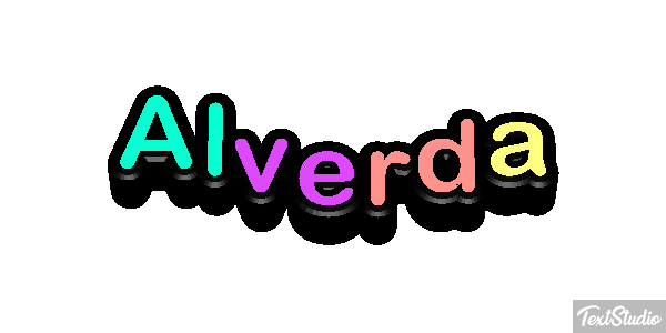 Alverda Text effect