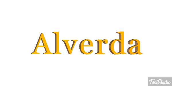 Alverda Text effect