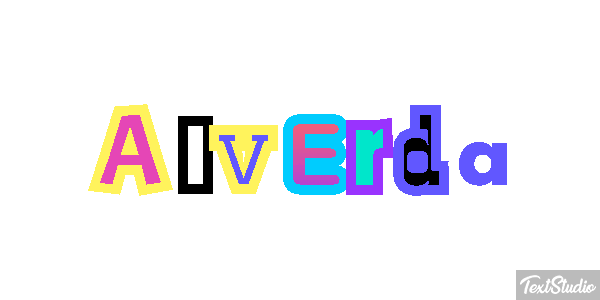 Alverda Text effect