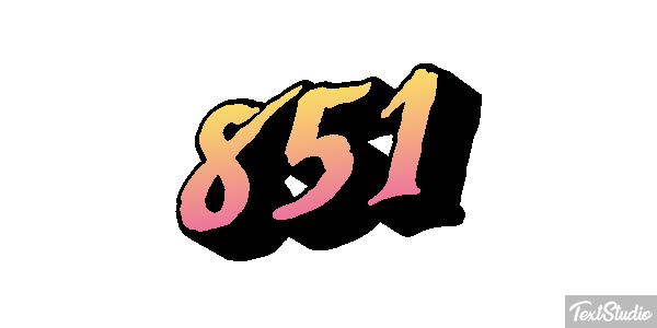851 Efecto de texto