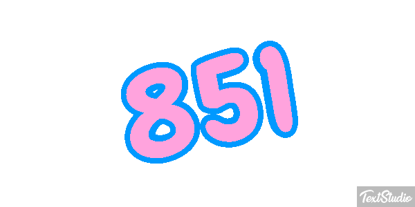 851 Efecto de texto