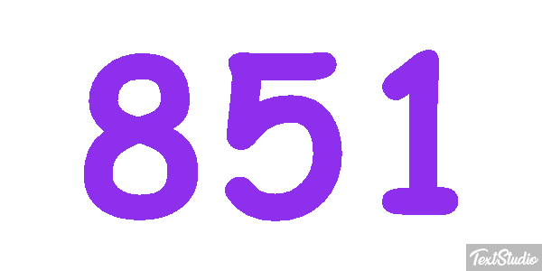 851 Efecto de texto