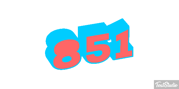 851 Efecto de texto