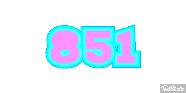 851 Efecto de texto