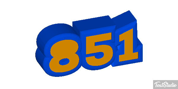 851 Efecto de texto