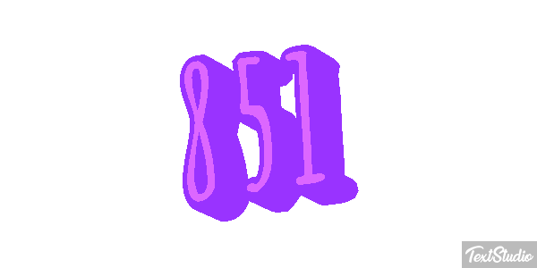 851 Efecto de texto