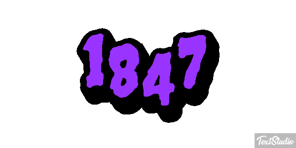 1847 Text effect