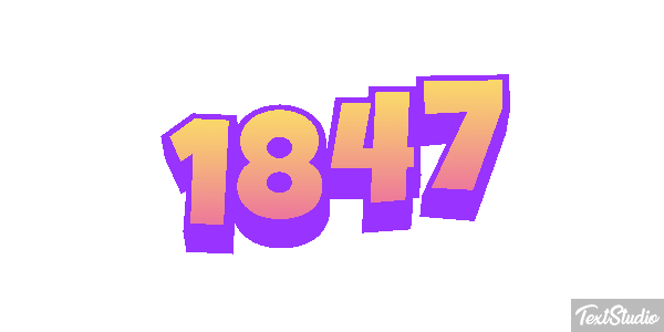 1847 Text effect