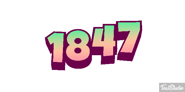 1847 Text effect