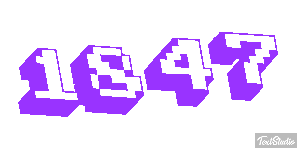1847 Text effect