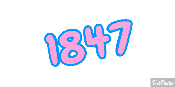 1847 Text effect