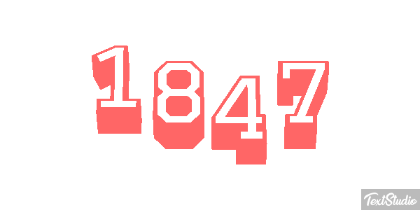 1847 Text effect