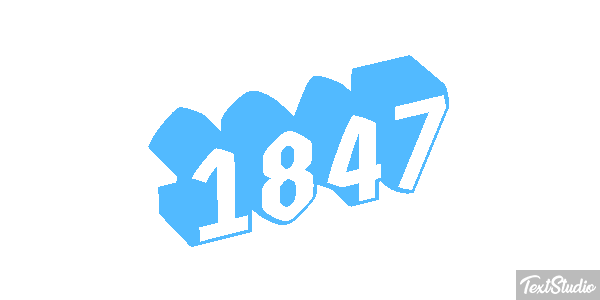1847 Text effect