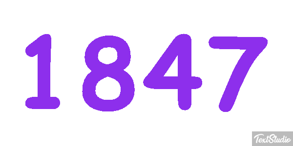 1847 Text effect
