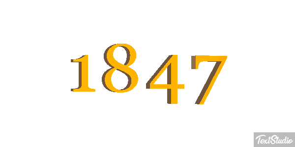 1847 Text effect