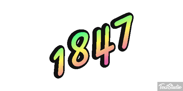 1847 Text effect