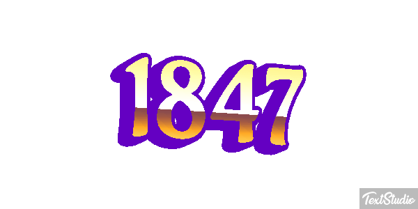 1847 Text effect