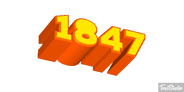 1847 Text effect