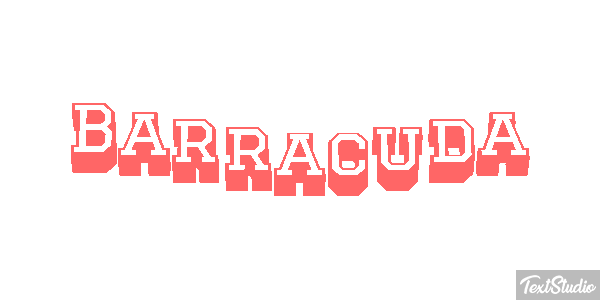 Barracuda Efecto de texto