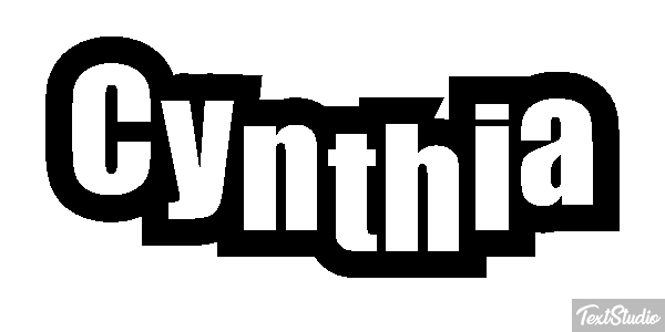 Cynthia Text effect