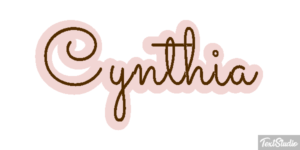 Cynthia Text effect
