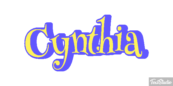 Cynthia Text effect