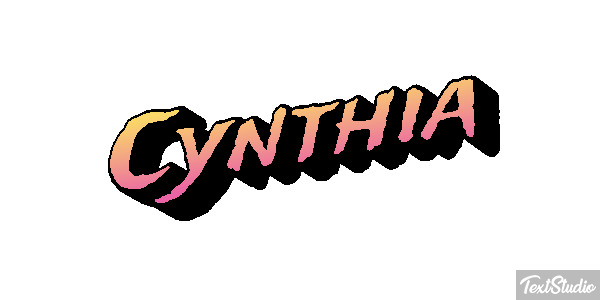 Cynthia Text effect
